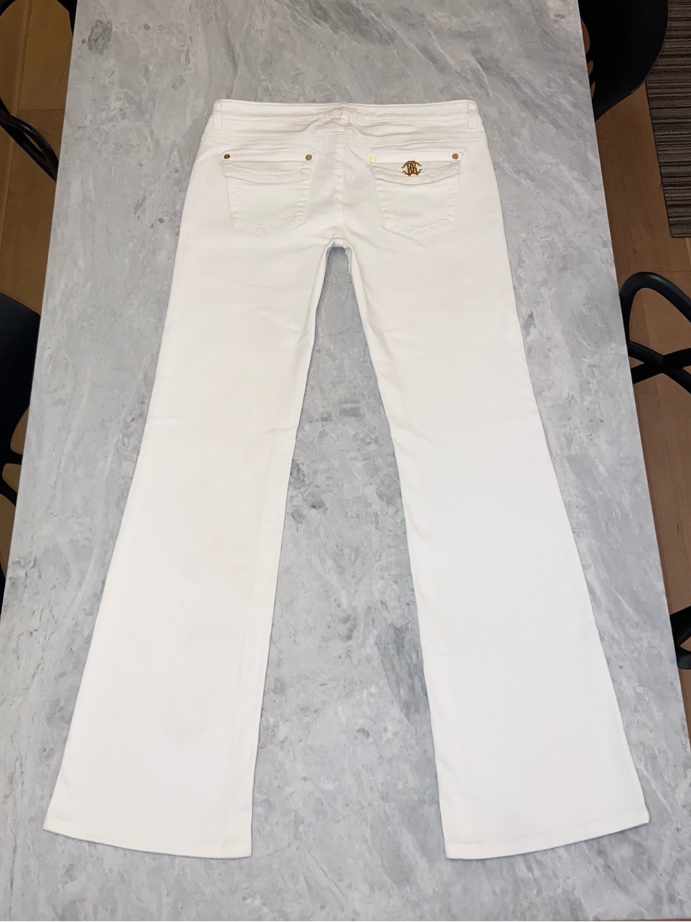 Roberto Cavalli Vintage White Bootcut Jeans